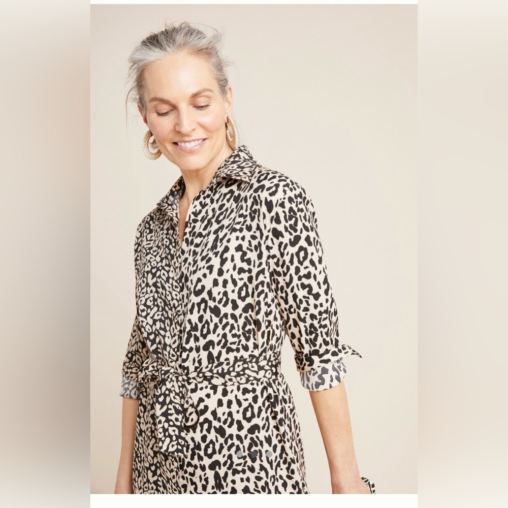 Leopard Midi Shirtdress